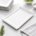 Thumbnail image #3 for Ardesia Tallaro Bright White Rectangular Porcelain Narrow Rim Platter