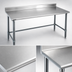 Thumbnail image #3 for Eagle Budget Series 120-Inch x 24-Inch Stainless Steel Work Table with 4-1/2-Inch Backsplash and Tubular Base
