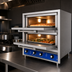 Thumbnail image #4 for Bakers Pride HearthBake Series P46S Countertop Electric Dual-Chamber Pizza/Bake/Roast Oven, 3 Decks