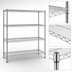 Thumbnail image #3 for Eagle Group 4-Tier Stationary Starter Wire Shelving Unit, 72
