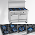 Thumbnail image #3 for Southbend Ultimate 48-Inch Gas Restaurant Range with 7 Open Burners, Convection Oven and Cabinet Base