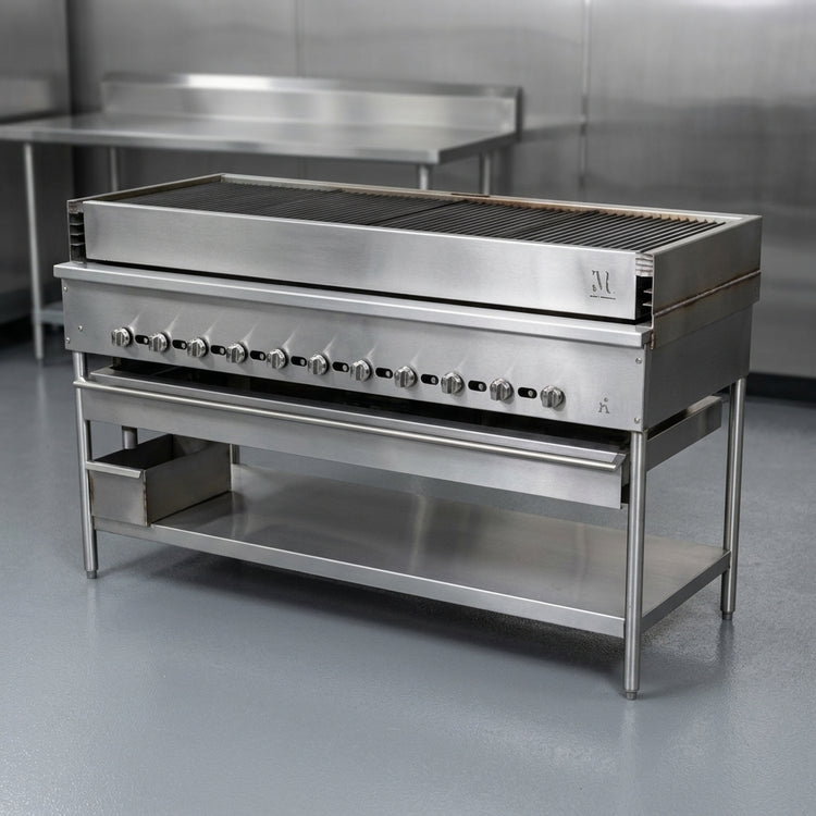 Product image #2 for Titan JCB-48 48" Gas Floor Model Chicken Broiler with 8 Burners