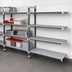 Thumbnail image #3 for Cambro Camshelving Elements XTRA Stationary Add-On Polymer Shelving Unit, 21-Inch Deep x 54-Inch Long x 72-Inch High, 4-Tier, Vented and Solid, Speckled Gray