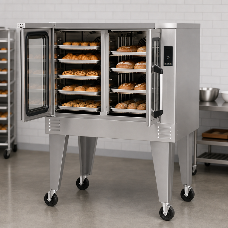 Product image #3 for Southbend Platinum Single Deck Electric Convection Oven, Bakery Depth, 11 kW, Touch Controls, Independent Doors