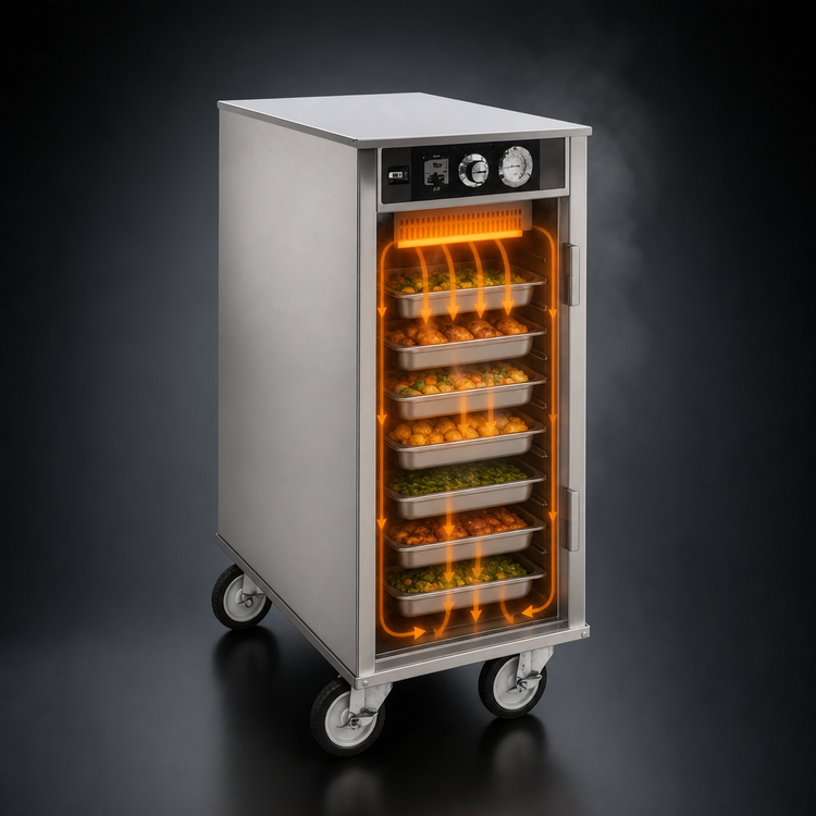 Product image #3 for Carter-Hoffmann PH128 Mobile Heated Holding Cabinet, 8 Full-Size Pan Capacity
