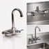Thumbnail image #3 for Advance Tabco K-59 4-Inch Centers Backsplash-Mount Commercial Faucet with 3-1/2-Inch Gooseneck Spout