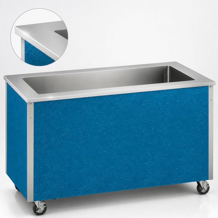 Product image #4 for Vollrath 4-Series Signature Server Ice-Cooled Stainless Steel Countertop Cold Food Station, 60 Inch W x 28 Inch D x 30 Inch H, 4-Pan