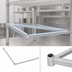 Thumbnail image #3 for Eagle Group 3-Sided Double Truss Shelving Frame, 36 Inch W x 21 Inch D, Stainless Steel