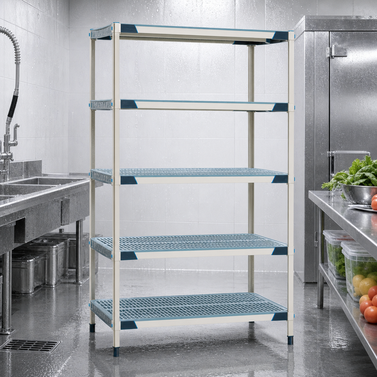 Product image #3 for MetroMax i 5-Shelf Rust-Proof Polymer Starter Shelving Unit, 24-Inch W x 18-Inch D x 74-Inch H