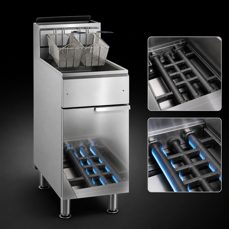 Product image #3 for Imperial IFS-50 Gas Floor Fryer, 50 lb Capacity