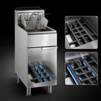 Thumbnail image #3 for Imperial (Middleby) IFS-50 Gas Tube-Fired Floor Fryer, 50 lb Capacity, Millivolt Controls, Stainless Steel