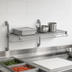 Thumbnail image #3 for Quantum Cantilever Single-Shelf Wall-Mount Shelving Unit, 48 x 12 Inch, Gray Epoxy Antimicrobial Finish