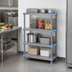 Thumbnail image #3 for Quantum Millenia 4-Shelf Stationary Starter Polymer Shelving Unit, 30