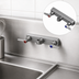 Thumbnail image #3 for T&S Brass 8-Inch Centers Wall Mount Workboard Mixing Faucet, Less Nozzle, Low Lead