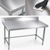 Thumbnail image #3 for BK Resources 84-Inch x 24-Inch Stainless Steel Work Table with 5-Inch Riser and Open Base