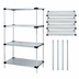 Thumbnail image #3 for Quantum Solid Shelving Starter Kit, 54W x 21D x 74H, 4-Shelf Stationary Unit