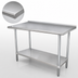 Thumbnail image #3 for Advance Tabco 144 Inch x 24 Inch Stainless Steel Underbar Work Table with Undershelf and Rear Up-Turn