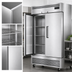Thumbnail image #3 for Hurakan by Equip.me 2-Door Two-Section Reach-In Refrigerator, Stainless Steel, Self-Contained Bottom Mount
