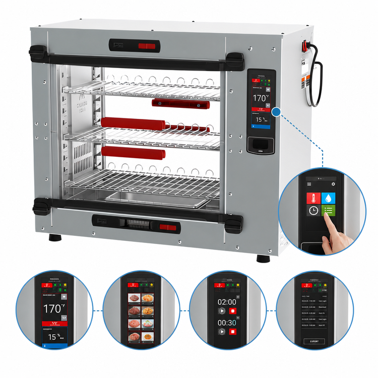 Product image #4 for Metro HotBlox Xpress S6 Quick-Access Pass-Thru Countertop Hot Food Holding Cabinet, Touchscreen Controls
