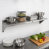 Thumbnail image #3 for John Boos Stallion Wall-Mounted Stainless Steel Shelf, 72 Inch x 12 Inch, Safety Edge