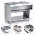 Thumbnail image #3 for Advance Tabco Triumph (Supreme) 3-Well LP Gas Wet Bath Hot Food Table with Cutting Board and Open Undershelf