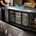 Thumbnail image #3 for Beverage-Air 72-Inch Three-Section Pass-Thru Back Bar Refrigerator with Locking Sliding Glass Doors