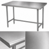 Thumbnail image #3 for Advance Tabco 144-Inch x 36-Inch Stainless Steel Flat Top Work Table with Side & Rear Crossrails