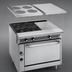 Thumbnail image #3 for Imperial Spec Series Heavy Duty 36-Inch Modular Gas Range with 4 Open Burners and 12-Inch Hot Top
