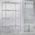 Thumbnail image #3 for EAGLEbrite 4-Tier Stationary Wire Shelving Starter Unit, 36 x 18 x 74 Inches, Zinc Finish