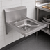Thumbnail image #3 for John Boos Pro-Bowl Wall-Mount Stainless Steel Hand Sink, 14 x 16 Inch Bowl