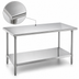 Thumbnail image #3 for Advance Tabco 144-Inch x 30-Inch Stainless Steel Work Table with Adjustable Undershelf