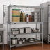Thumbnail image #3 for EagleGard 60-Inch W x 18-Inch D Security Enclosure Kit with Hinged Doors for Wire Shelving
