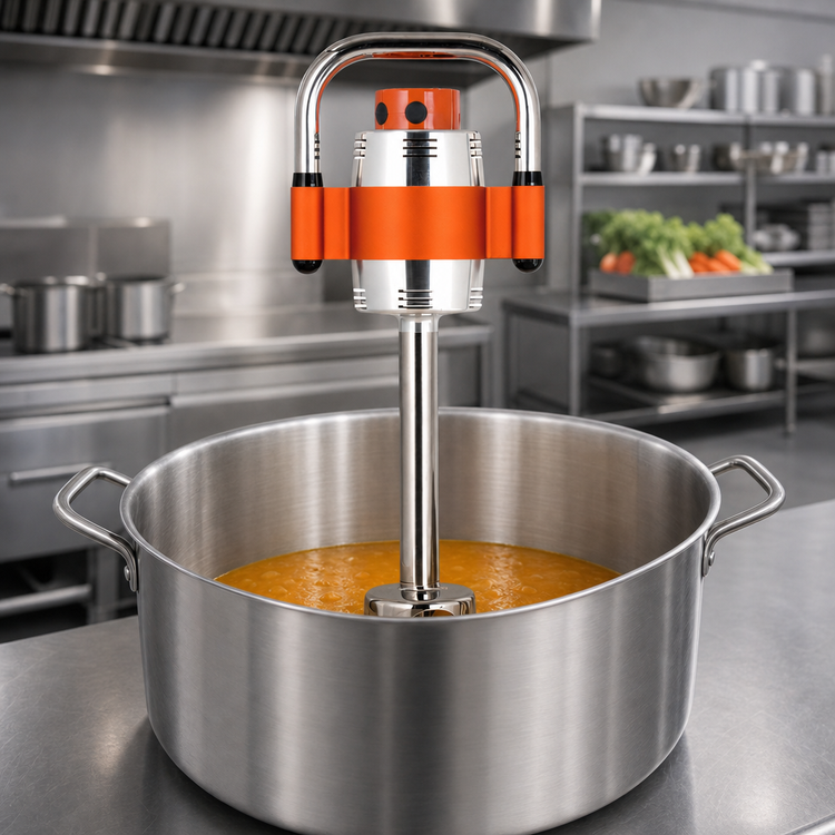 Product image #3 for SMX Single-Speed Immersion Blender with 12-Inch Stainless Steel Shaft, Detachable Bell, 10-Gallon Capacity, 230V