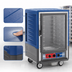 Thumbnail image #3 for Metro C5 3 Series Half-Height Mobile Moisture Heated Holding and Proofing Cabinet with Blue Insulation Armour and Clear Polycarbonate Door