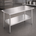 Thumbnail image #3 for John Boos Stallion Budget 48-Inch x 18-Inch Stainless Steel Top Work Table with Adjustable Undershelf
