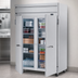 Thumbnail image #3 for Beverage Air Horizon Series 45.2 Cu. Ft. Two-Section Reach-In Freezer with Top-Mounted Self-Contained Refrigeration and 2 Solid Hinged Doors