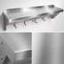 Thumbnail image #3 for John Boos Stallion 36-Inch Wall-Mount Stainless Steel Pot Rack Shelf