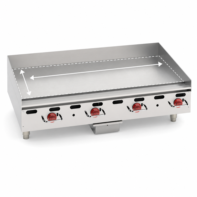 Product image #3 for Wolf Quick Ship Heavy Duty 48-Inch Countertop Gas Griddle