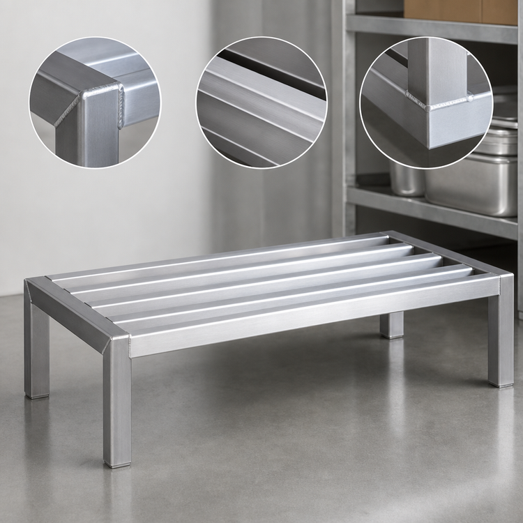Product image #3 for New Age Lifetime Series Aluminum Dunnage Rack, 36 x 20 x 12 Inches, 5000 lb. Capacity