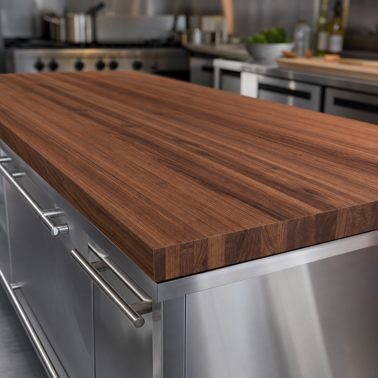Product image #3 for Boos Block American Black Walnut Edge Grain Kitchen Countertop, 120 x 36 x 3 Inches, Penetrating Oil Finish