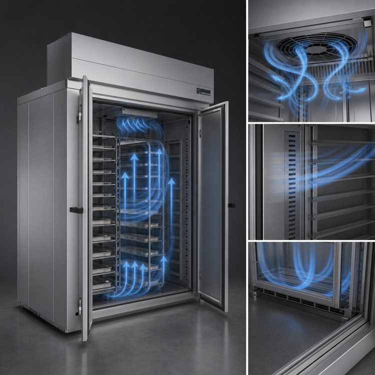 Product image #3 for Baxter Double Wide Roll-In Retarder/Proofer Cabinet, 80.5-Inch Deep, Electric Heat, Remote R448A Refrigeration, Floor Model