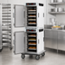 Thumbnail image #4 for Metro HotBlox Insulated Narrow 16-Pan Dual-Cavity Heated Transport Cabinet, Solid Doors, Analog Controls