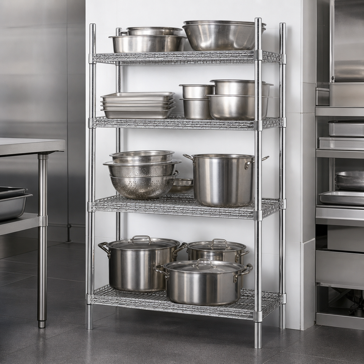 Product image #3 for Advance Tabco Special Value Series 24" x 24" Heavy Duty Chrome Plated Wire Shelf