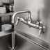 Thumbnail image #3 for T&S Brass Double Pantry Wall-Mount Mixing Faucet with 6-Inch Swing Nozzle