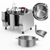 Thumbnail image #3 for Cucimix UCBTG082AV1 82 Gallon Gas Tilting Skillet Pressure Braising Pan with Automatic Mixer