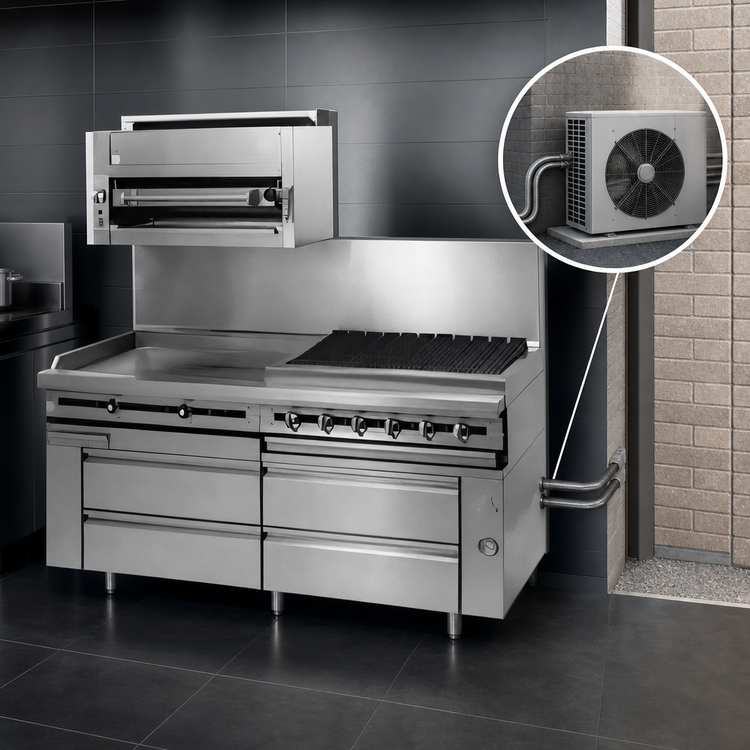 Product image #3 for Titan JRLH-04R-T-54 54-Inch Refrigerated Chef Base with 4 Drawers, Remote Ready
