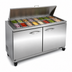 Thumbnail image #3 for IKON Refrigeration 48-Inch Mega Top Sandwich / Salad Prep Table with 2 Drawers, 1 Door, and 18 1/6-Pan Top