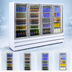 Thumbnail image #3 for Howard-McCray GF102BM-FF 4-Section Glass Door Freezer Merchandiser, Bottom Mount, White, 102 Cu. Ft.