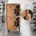 Thumbnail image #4 for Cambro Ultra Camcart® Non-Electric Front-Loading Insulated Food Pan Carrier, 2-Compartment, 60 Qt Per Cavity, Coffee Beige