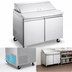 Thumbnail image #3 for Aurora 36-Inch Two-Section Refrigerated Prep Table, Rear-Mount Self-Contained